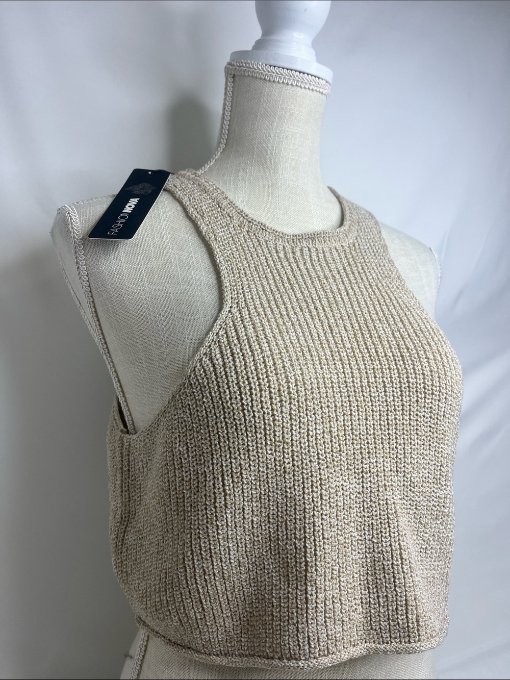 Fashion Nova Sand Knit Sweater Tank Top - Picture 6 of 7